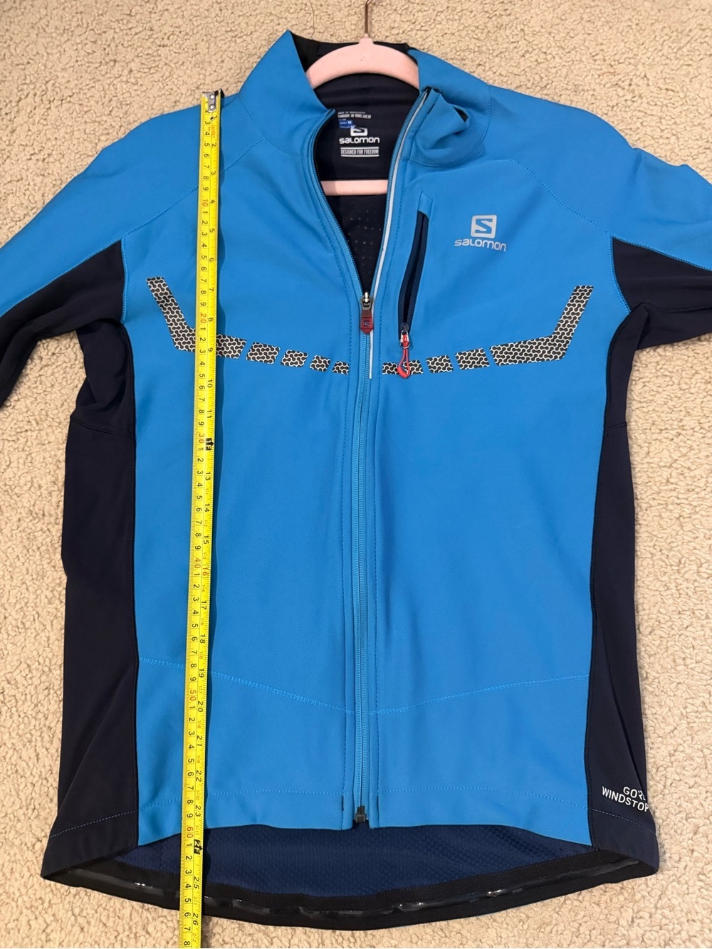 Salomon Navy Blue Jacket with Black Details - Picture 6 of 13